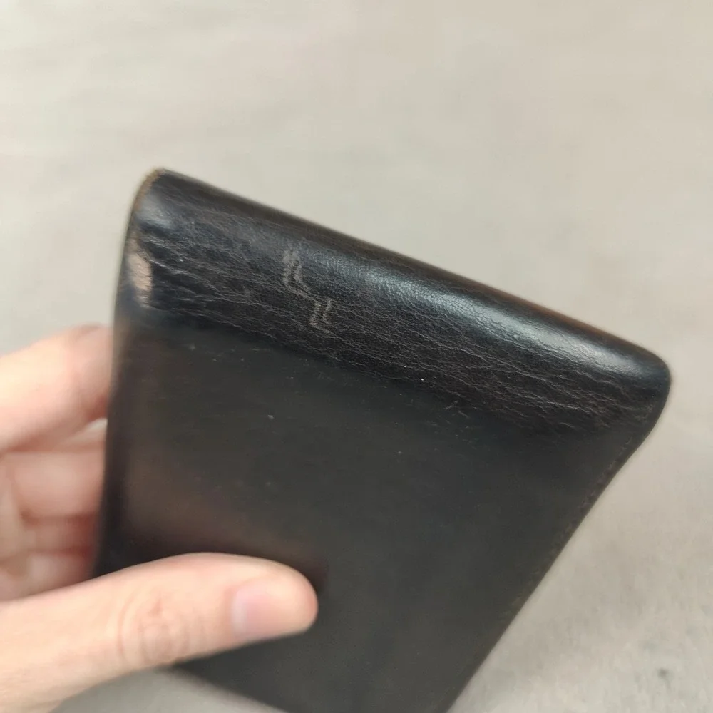 Shinola Detroit Mens Bifold Wallet Dark Brown Black American‎ Made Leather